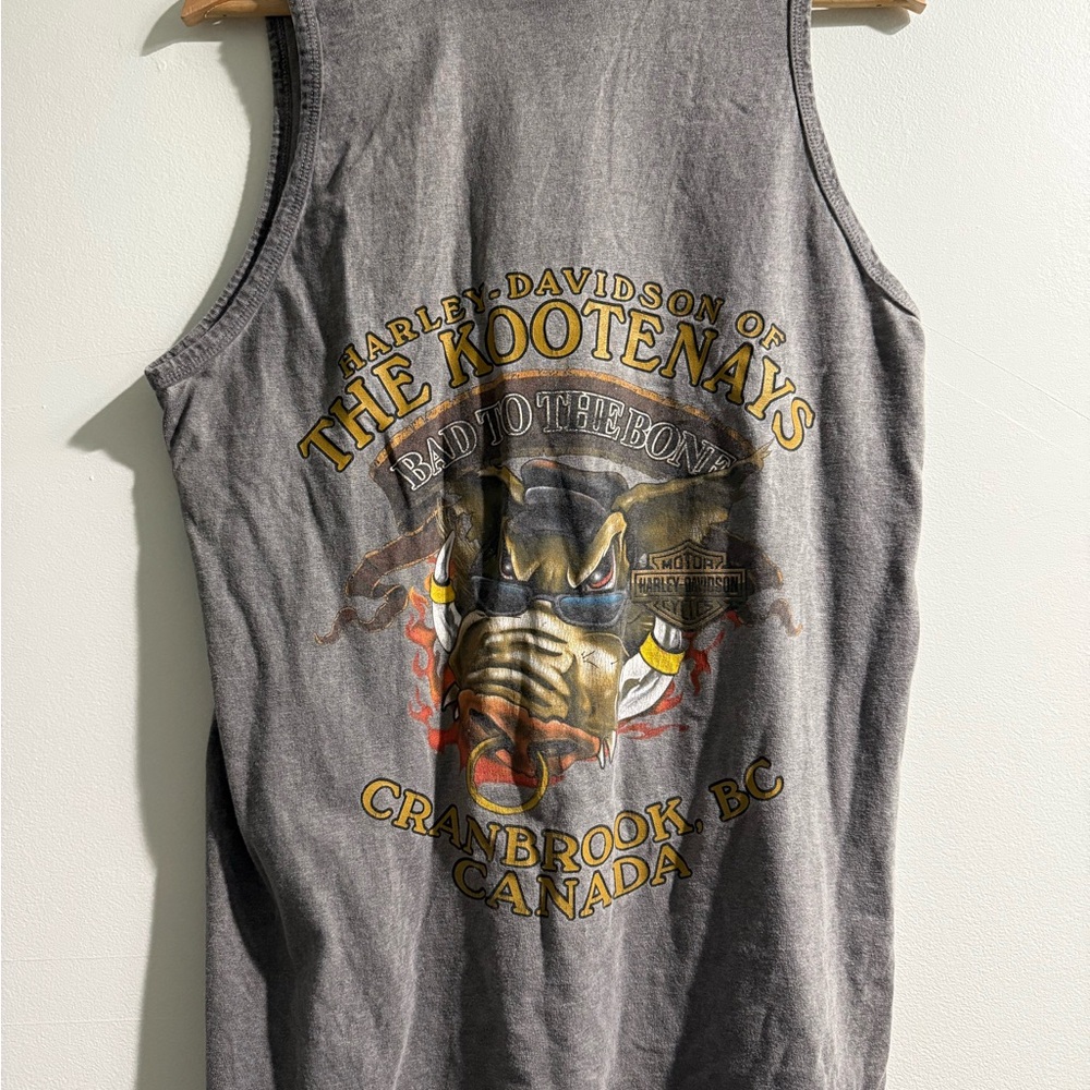 Harley-Davidson Gray Tank with Bold Graphic